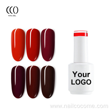 CCO Wholesale Organic Global Fashion High Gloss Color Soak Off Uv Gel Nail Polish Self Leveling Type
